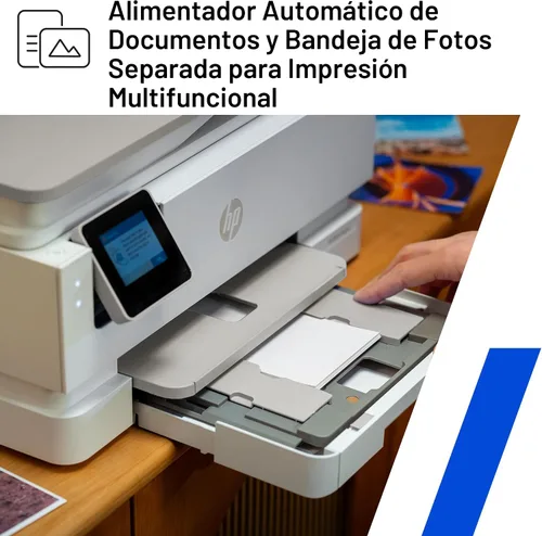 Vista 12 de HP Envy Photo 7975 Impresora fotográfica inalámbrica de inyección de tinta a color, imprimir, escanear, copiar, fácil configuración, impresión