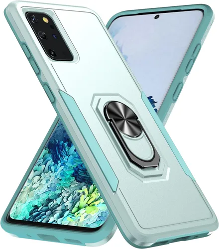 Vista 13 de Funda para Samsung Galaxy S20 Plus con soporte, anillo magnético de armadura, resistente funda protectora de grado militar a prueba de golpes