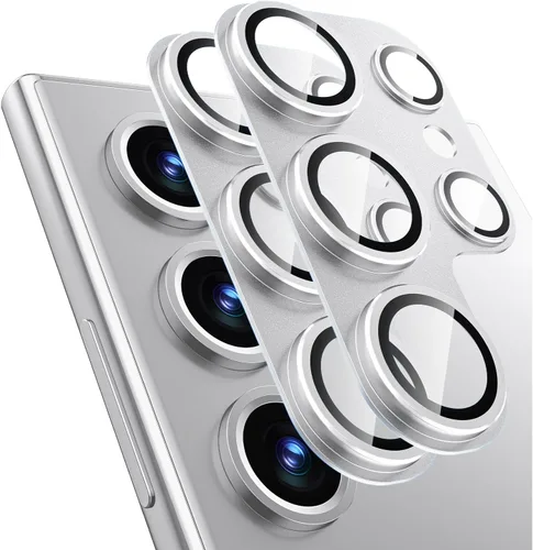 Vista 12 de Protector de Lente de Cámara para Samsung Galaxy S24 Ultra, [Protección Completa] [Adsorción de Fuerza Potente] Protector de Pantalla de Cámara