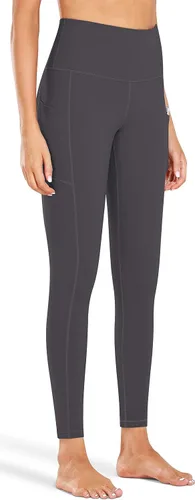 Vista 2 de Fengbay Pantalones de yoga de cintura alta, pantalones de yoga con bolsillo, control de abdomen, entrenamiento, correr, leggings de yoga elásticos