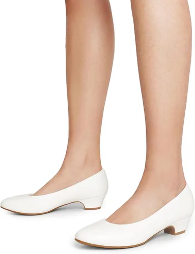 Vista 5 de Dream Pairs - Zapatos de tacón alto Mila Low Chunky para mujer