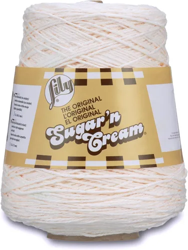Vista 13 de Hilados Lily Sugar and Cream, Algodón, Blanco, Paquete de 10
