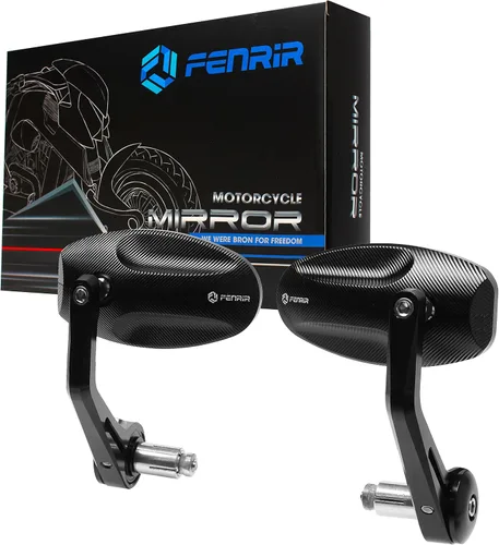 Vista 2 de FENRIR Espejo de motocicleta con adaptador para Sportster Iron Forty eight Dyna Softail Hammer Kingpin Vegas Jackpot BOULEVARD M90 S40 INTRUDER C90T