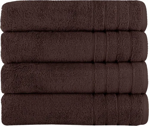 Vista 29 de Towels Beyond - Juego de toallas de lujo de 4 piezas, fabricadas con 100% algodón turco, altamente absorbentes y cómodas, incluye 2 toallas de baño