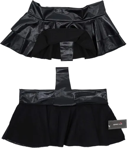 Vista 4 de Minifalda plisada metálica para mujer, Metálico