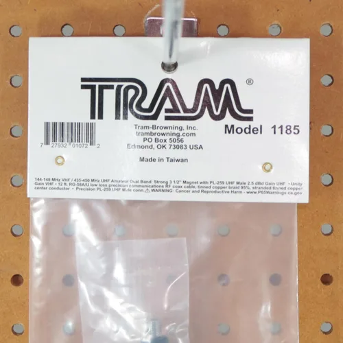 Vista 3 de Tram Kit de antena de radio amateur de 100 vatios de doble banda preajustada de 144 MHz a 148 MHz VHF/435 MHz a 450 MHz UHF con montaje magnético