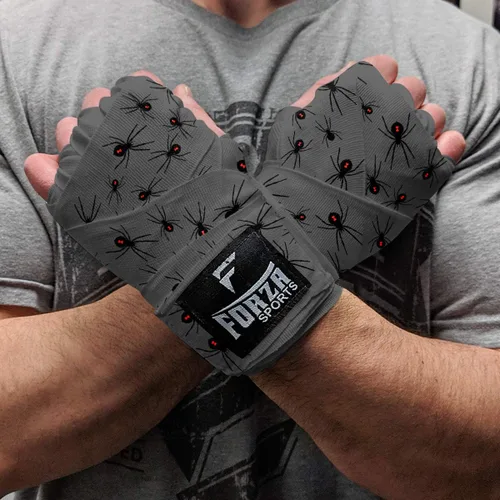 Vista 26 de Forza Sports Vendas de boxeo y MMA estilo mexicano de 180" Concientización sobre el autismo Azul