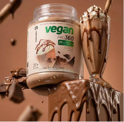 Vista 6 de Forzagen Proteína Vegana 360 2 Libras 27 Porciones, Proteína a Base de Plantas Extraída de Quinua, Arroz Integral y Proteína Aislada de Guisante