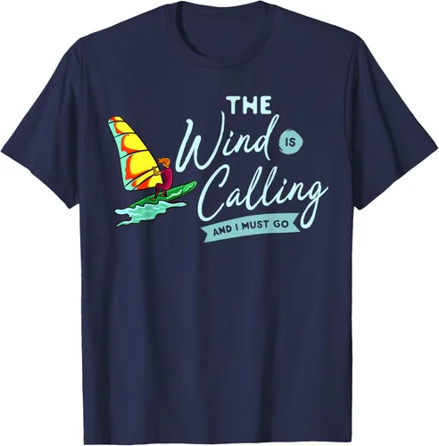 Vista 46 de Windsurfing Board Camiseta Windsurfer, Negro