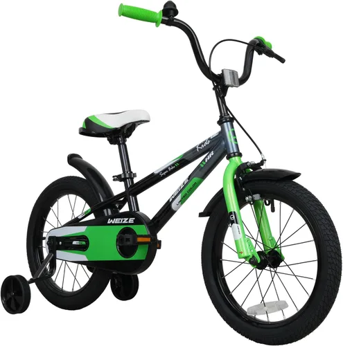 Vista 13 de Bicicleta infantil WEIZE, 16 y 20 pulgadas para niños y niñas de 4 a 12 años, altura del ciclista 41-62 pulgadas, asiento y manillares ajustables