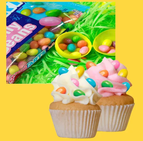 Vista 5 de Dulces de gomitas de Pascua SWEETARTS Jelly Beans Caramelos de Pascua, 14 onzas, paquete de 2 unidades y tarjeta de envío SameDay incluida