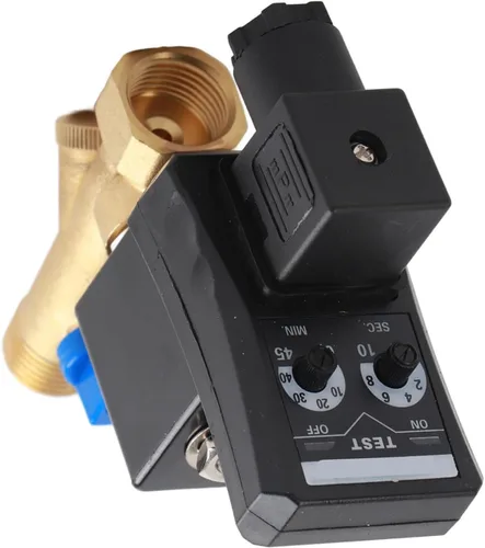 Vista 7 de Válvula de drenaje cronometrada electrónica automática, gestión confiable del condensado del latón G1/2 DN15 para los sistemas del compresor de aire