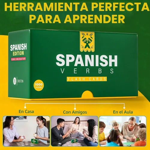 Vista 6 de Tarjetas flash de conjugación de verbos en español: 1.000 verbos, 9 tiempos