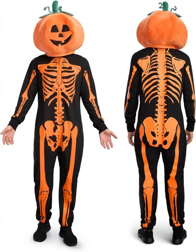 Vista 14 de Tipsy Elves Vestido ajustado de manga larga con esqueleto de Halloween para mujer Front and Back Print, Mesh Eyehole Hood, Hidden Front Zipper