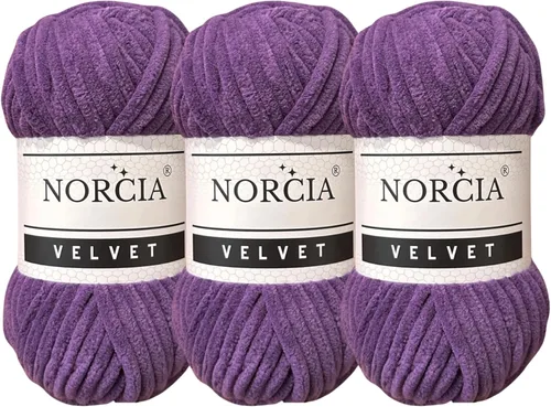 Vista 42 de Hilo de Terciopelo Suave Chenille para Ganchillo Super Voluminoso (100g-3.50oz) (68m-74.3 yds) Hilo para Manta de Bebé para Tejer Amigurumi Hilo