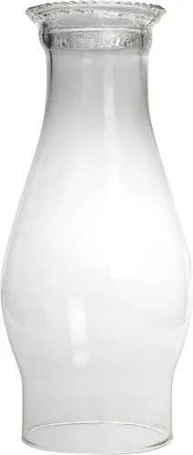 Vista 5 de Creative Hobbies Chimenea de vidrio con parte superior de cuentas, reemplazo elegante para quemadores de aceite vintage 3 x 8.5 pulgadas