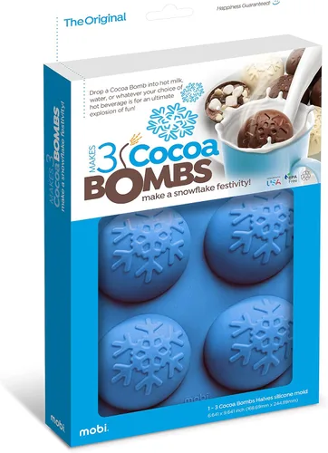 Vista 12 de Molde de silicona para bombas de chocolate caliente y cacao de Mobi, hombre de jengibre, para hacer 3 "bombas