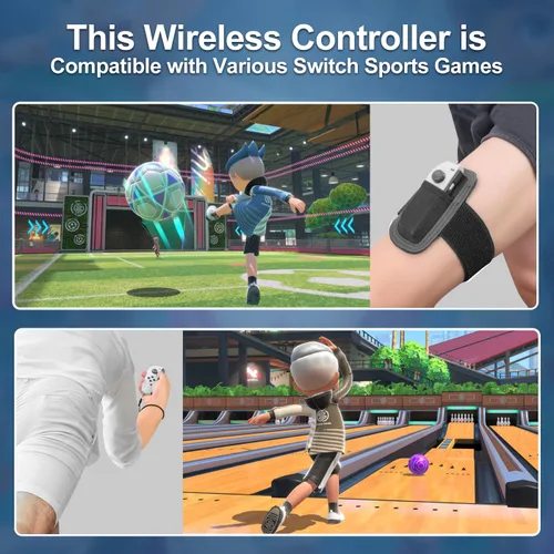 Vista 6 de Controller for Nintendo Switch, Replacement Joypad Controller for Nintendo Switch, Right and Left Wireless Switch Joy-pad Controllers with Dual