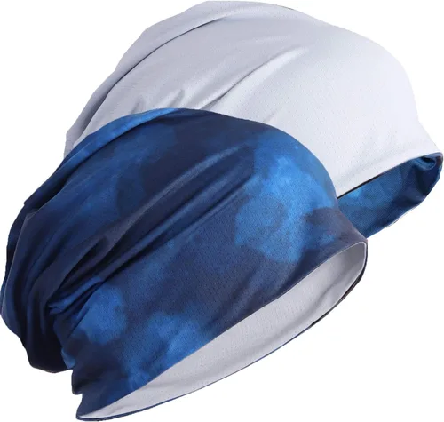 Vista 7 de FORBUSITE Gorro ligero reversible para hombres y mujeres, para correr, absorbe el sudor y se seca rápido B092dh-azul