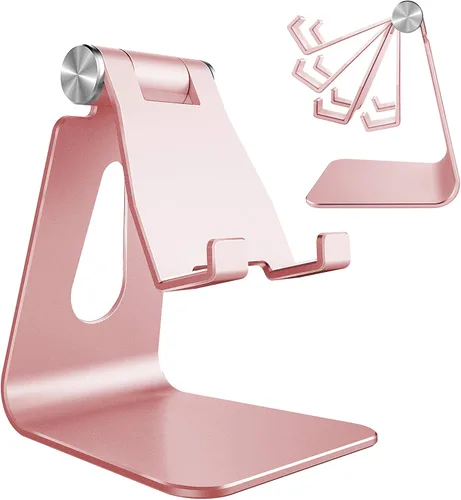 Vista 13 de CreaDream Soporte Ajustable para Teléfono Celular, Soporte para Teléfono, Cuna, Base, Soporte, Soporte de Escritorio de Aluminio Compatible