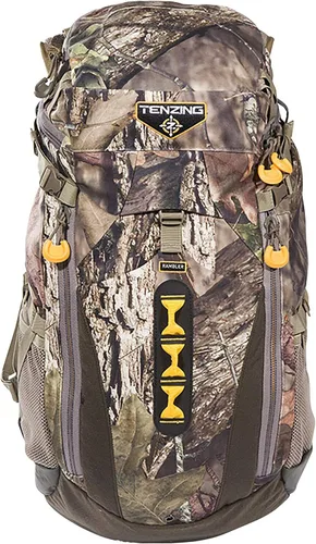 Vista 4 de Paquetes de caza TENZING TX Series Paquetes de caza de arco y rifle de primera con camuflaje de campo de roble, disponible en mochilas