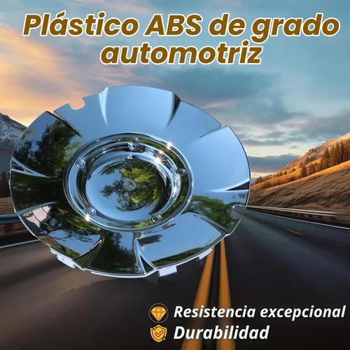 Vista 2 de FUSCH Tapas de Centro de Rueda Cromadas (Se ajusta a ruedas de aleación de 5 radios de 20") Compatibles con 2003-2007 Chevrolet Silverado 1500 SS