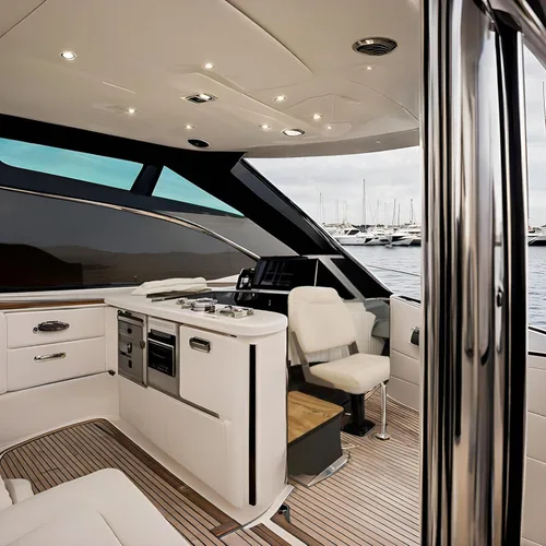 Vista 7 de Base de asiento para asiento de barco, pedestal recubierto de polvo negro