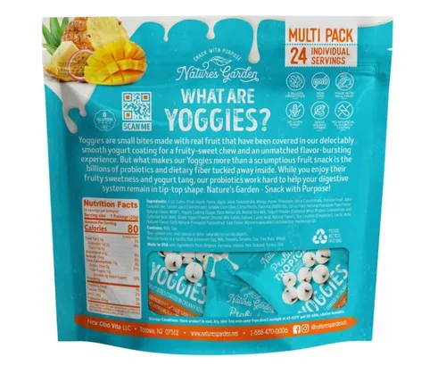 Vista 3 de Nature's Garden Probiótico Tropical Yoggies 0.7 oz., 24 pk.