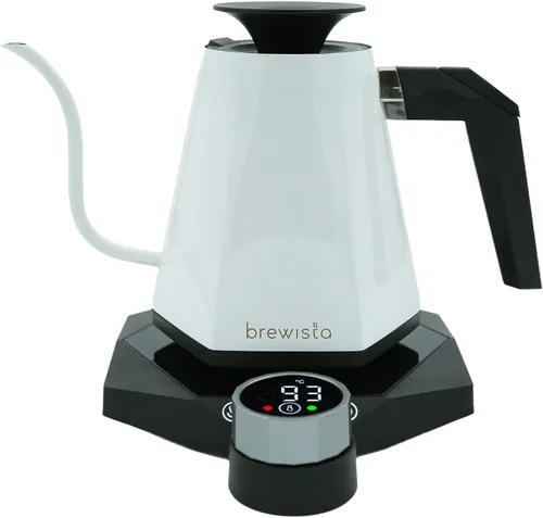 Vista 3 de Brewista Hervidor eléctrico de cuello de ganso de la serie X, hervidor de agua de acero inoxidable, control digital preciso de temperatura