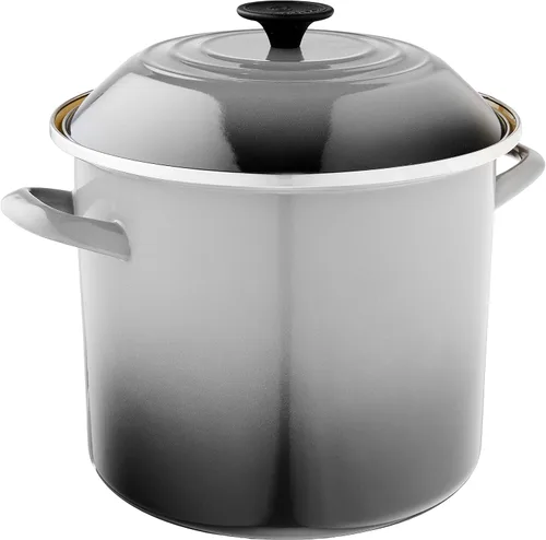 Vista 4 de Le Creuset - Olla esmaltada en acero, 16 cuartos de galón, Cerise