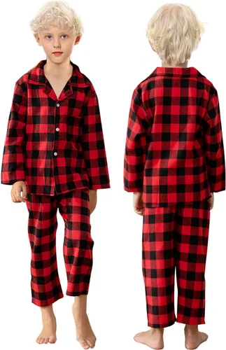 Vista 6 de Schbbbta Pijamas familiares de Navidad a juego para parejas, ropa de dormir de manga larga