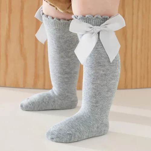 Vista 12 de DRESHOW BQUBO - Calcetines de punto para bebé, calcetines de algodón para niñas pequeñas