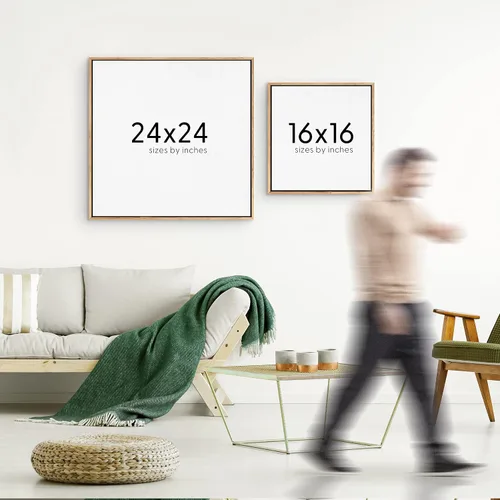 Vista 6 de SIGNWIN Lienzo enmarcado para pared, diseño retro de cielo azul y nube, paisaje, naturaleza, ilustraciones de área silvestre, bellas artes, casa