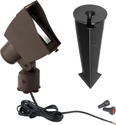Vista 2 de WAC Iluminación de paisaje, luz de lavado de pared LED 12V con ángulo de haz ajustable y control de brillo integral 2700K en bronce