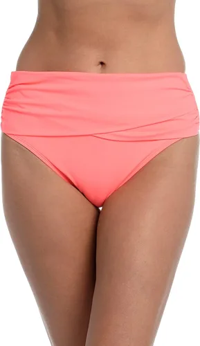 Vista 3 de Island Goddess Banded Mid Waist Pant Bikini Swimsuit Bottom