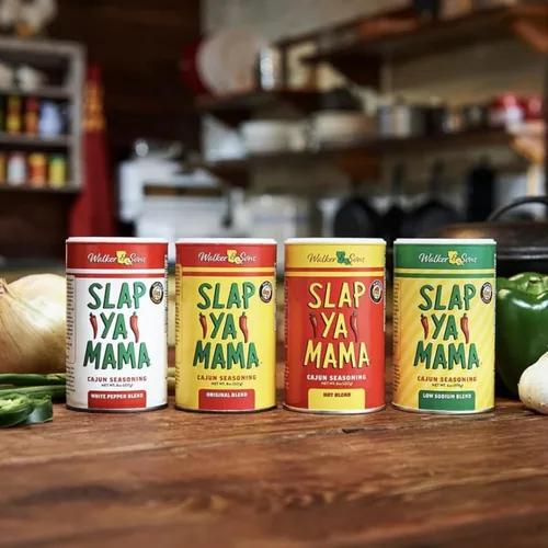 Vista 5 de Slap Ya Mama Original Blend - Condimento cajún – lata de 8 onzas, paquete de 4, totalmente natural, sin MSG, kosher, auténtico sabor de Luisiana
