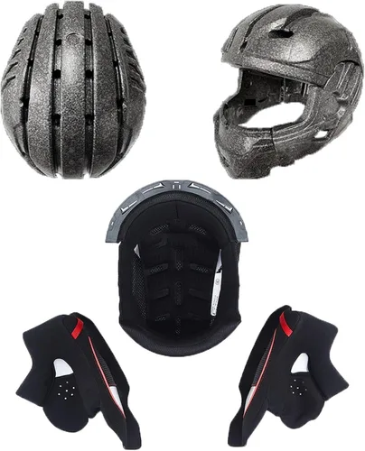 Vista 4 de Casco de motocicleta Aldult de cara completa de fibra de carbono, casco de motocicleta de calle aprobado por DOT, para hombres y mujeres, casco de 13