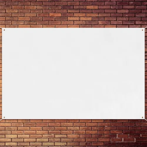 Vista 15 de Zonon Pancartas grandes en blanco y letreros de tela Oxford de poliéster para decorar con cuerda colgante para pared interior y exterior, carteles
