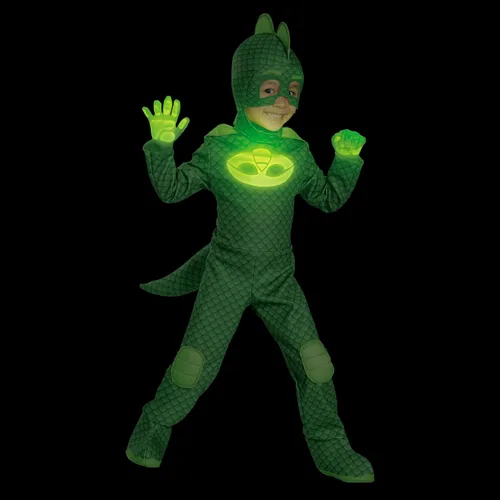 Vista 5 de Disfraz para niño de Gekko de la serie PJ Masks, de Disguise, S/2T, Verde