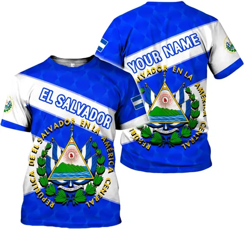 Vista 13 de Ligthuy - Camisa de El Salvador con nombre personalizado 3D, camiseta con la bandera de El Salvador para hombres y mujeres, camisetas unisex S-5XL
