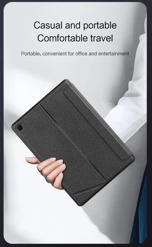 Vista 9 de Funda de teclado para Samsung Galaxy Tab S6 Lite de 10.4 pulgadas 2024/2022/2020 con panel táctil, retroiluminación inteligente de 7 colores, funda