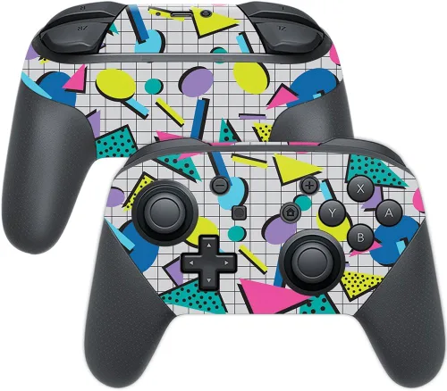 Vista 35 de MightySkins Skin compatible con Nintendo Switch Pro Controller - Negro abstracto Funda protectora de vinilo duradera y única Fácil de aplicar