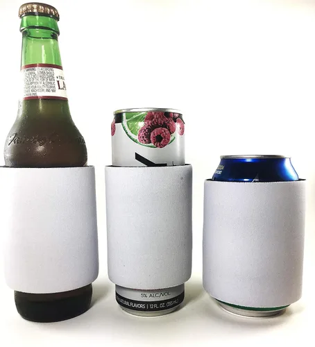 Vista 6 de Blanco Slap Can Cooler Blanks-Sublimation 3-5-10-20-50-100 paquetes de neopreno a granel (1)