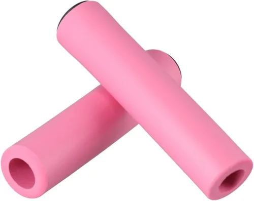 Vista 2 de Urltra-Light - 2 empuñaduras para manillar de bicicleta, color rosa, espuma de silicona suave, para manillar de 0.787-0.827 in, empuñaduras