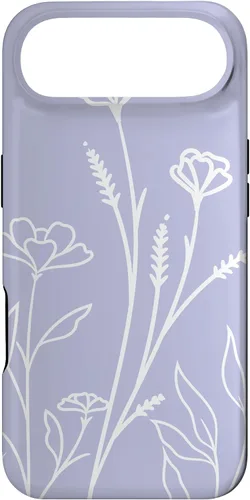 Vista 27 de Summer Wildflowers Pattern Pastel Design Floral Periwinkle Case for iPhone 17