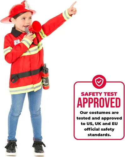 Vista 5 de Morph, Disfraz de bombero para niños, disfraz de bombero para niños pequeños, ropa de bombero, disfraz de bombero para niños