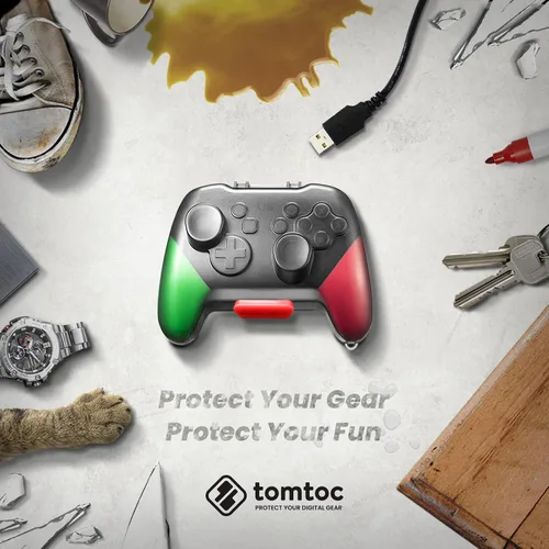 Vista 9 de tomtoc Switch Pro Controller Case, Switch Remote Hard Shell Joystick Protector for Nintendo Switch OLED Pro Controller, Shock-Proof, Anti-Scratch
