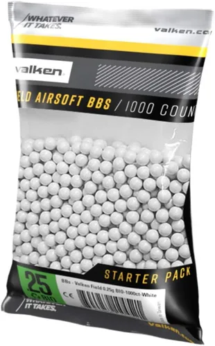 Vista 4 de Valken Accelerate Airsoft BBS - Blanco - 1,000