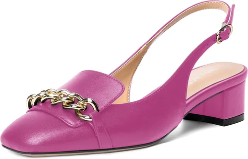 Vista 11 de MOVINSTEPS Zapatos de tacón bajo con hebilla mate para mujer, con correa ajustable, con correa ajustable, tacón bajo, 1.5 pulgadas Beige