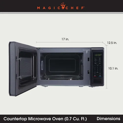 Vista 3 de Microondas de encimera de 0.7 pies cúbicos con tacto digital de 700 vatios
